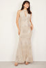 ADRIANNA PAPELL - Night Plum Floral Gown - Designer Dress hire
