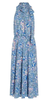 ADRIANNA PAPELL - Floral Printed Tie Neck Dress - Designer Dress hire