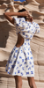 ANNE LOUISE - Aura Floral Puff Sleeve Dress - Designer Dress hire