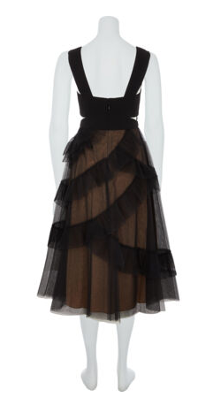 Black Mesh Frill Dress Rent BCBG MAX AZRIA dresses Girl Meets