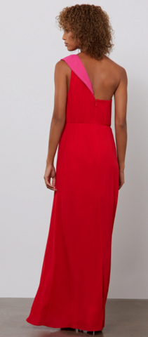 BCBGMAXAZRIA - Harper One Shoulder Ruffle Gown - Designer Dress hire 