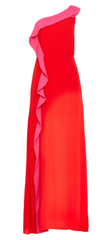 BCBGMAXAZRIA - Harper One Shoulder Ruffle Gown - Rent Designer Dresses at Girl Meets Dress