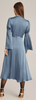 GHOST - Maeve Satin Dress Blue - Designer Dress hire