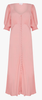 QUIZ - Berry Embroidered Dip Hem Dress - Designer Dress hire 