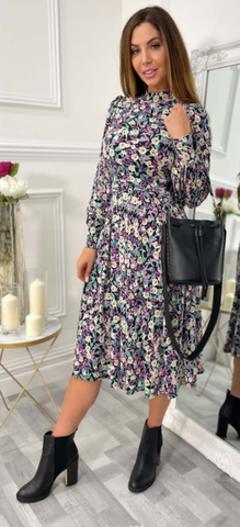 JOLIE MOI - Kathryn Floral Midi Dress - Designer Dress hire 