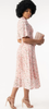 JOLIE MOI - Tina Floral Midi Dress Apricot - Designer Dress hire