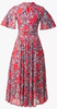 Self Portrait - Red Scattered Midi Dress - Designer Dress hire 