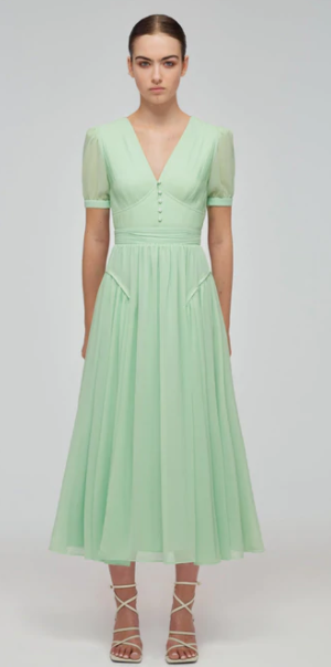 Spearmint Chiffon Midi Dress | Rent Kate Duchess of Cambridge dresses Girl Meets Dress Spearmint Chiffon Midi Dress | Rent Kate Duchess of Cambridge dresses Girl Meets Dress