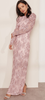 KAIMILAN - Hydrangea Print Maxi Dress - Designer Dress hire 