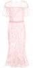GINA BACCONI - Akira Spot Tulle Maxi Dress Pink - Designer Dress hire 