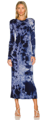 HOUSE OF HARLOW 1960 - Tie Dye Knotted Midi Dress - Designer Dress Hire