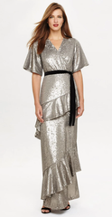 PHASE EIGHT - Starlette Sequined Maxi Dress - Designer Dress Hire
