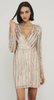 Self Portrait - Spearmint Chiffon Midi Dress - Designer Dress hire