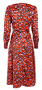 QUIZ - Leopard Satin Midi Dress - Designer Dress hire