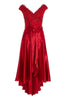 ADRIANNA PAPELL - Night Plum Floral Gown - Designer Dress hire