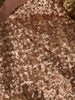 MARCHESA NOTTE - Copper Tiered Sequin Dress - Designer Dress hire