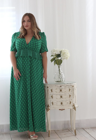 TWISTED WUNDER - Gloria Green Hexagon Dress - Designer Dress hire 
