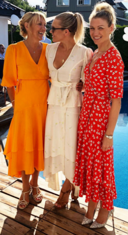 Ganni wilkie online seersucker dress