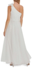 GINA BACCONI - Akira Spot Tulle Maxi Dress White - Designer Dress hire