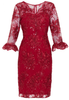 GINA BACCONI - Corla Embroidered Dress - Designer Dress hire