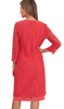 GINA BACCONI - Clarabelle Lace Dress Red - Designer Dress hire