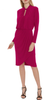 GINA BACCONI - Jeanlee Jersey Dress Magenta - Designer Dress hire