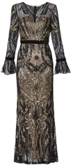 GINA BACCONI - Malissa Beaded Maxi Dress - Designer Dress Hire