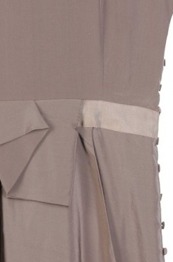 RICHARD NICOLL - Taupe Drape Dress - Designer Dress hire 