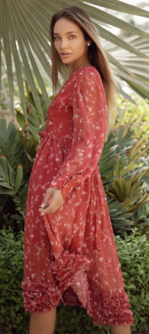 ANNE LOUISE - Midi Sweetheart Dress - Designer Dress hire 