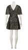 BCBGMAXAZRIA - Black Gold Tone Mini Dress - Designer Dress hire