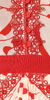 Self Portrait - Red Scattered Midi Dress - Designer Dress hire