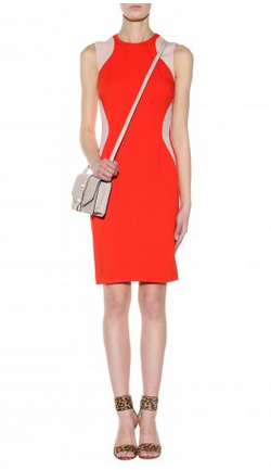 STELLA MCCARTNEY - Optical Orange Dress - Designer Dress hire 