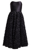 CARMEN MARC VALVO - Twill Peplum Cocktail Dress - Designer Dress hire 