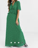 AX PARIS - Green One Shoulder Midi Dress - Designer Dress hire 