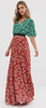 QUIZ - Berry Embroidered Dip Hem Dress - Designer Dress hire 