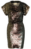 OPULENCE ENGLAND - Gold Sequin Prom Dress - Designer Dress hire
