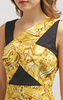 VERSACE JEANS - Gold Shift Dress - Designer Dress hire