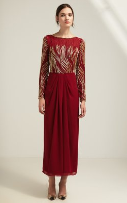 VIRGOS LOUNGE - Kiera Red Dress - Designer Dress hire 
