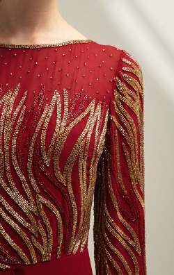 VIRGOS LOUNGE - Kiera Red Dress - Designer Dress hire 