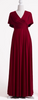 WILLOW & PEARL - Willow Multiway Claret Dress - Designer Dress hire