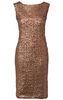 QUIZ - Green Sequin Wrap Midi Dress - Designer Dress hire