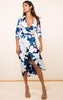 KAIMILAN - Hydrangea Print Maxi Dress - Designer Dress hire 