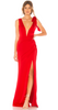 HOTSQUASH - Red Sequin Batwing Jumpsuit - Designer Dress hire