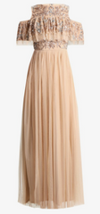 MAYA - Makina Cold Shoulder Gown - Designer Dress Hire