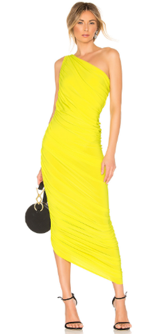 NORMA KAMALI - Yellow Diana Gown - Designer Dress hire 