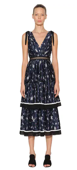 Self portrait top star print dress