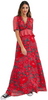BEULAH - Sabitri Red Roses Dress - Designer Dress hire